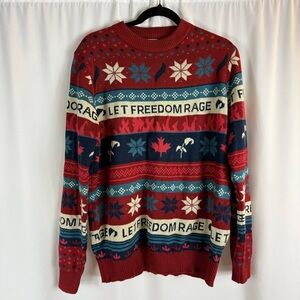 Hulu The Handmaids Tale Let Freedom Rage
Ugly Christmas Holiday Sweater Size: M
